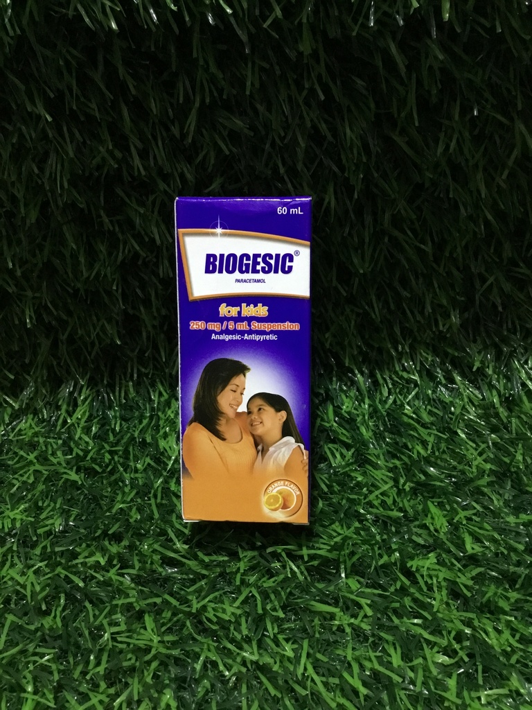 Biogesic 250mg syr 60ml(Bot)(orange,strawberry)