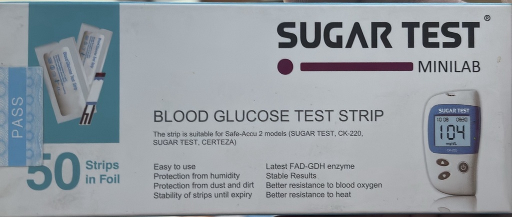 Sugar  test strip