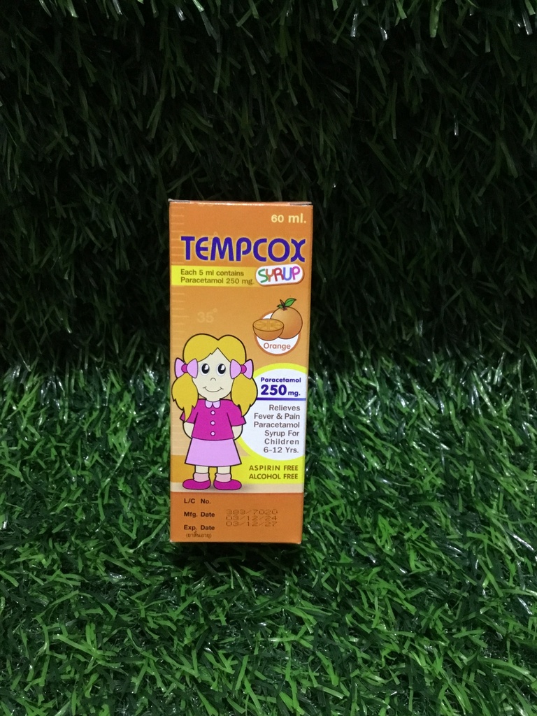Tempcox 250mg Syr 60ml(bot)(Orange,Grap)